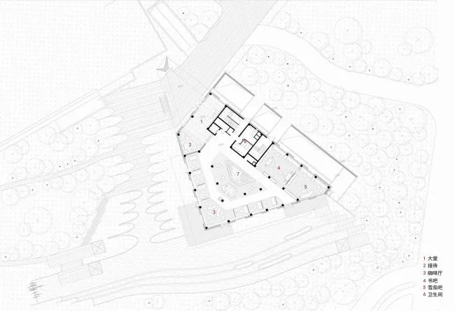 BIM Architecture | Renheng Nanjing Phoenix Mountain Residence Hot Spring Club/Shanghai Zhongfang Architectural Design
