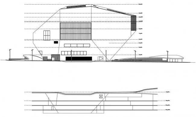 BIM Architecture | Classic White Concrete Hollow Concert Hall: Porto Cultural Theatre/OMA