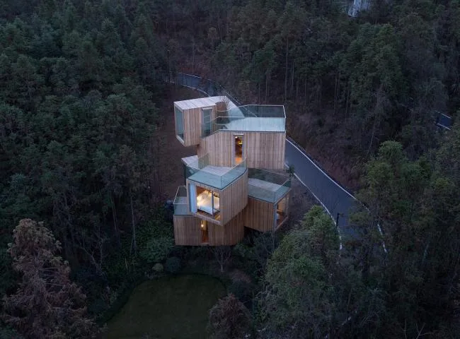 BIM Architecture | Natural Infiltration, Enjoying Unique * * * Experience - Qiyunshan Tree House/Bengo Studio