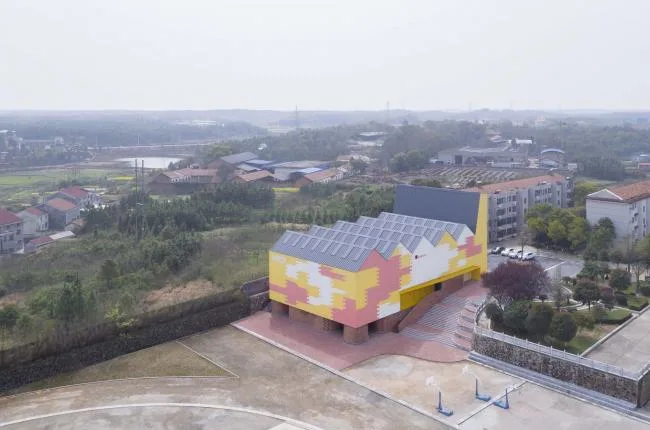 BIM Architecture | Yueyang County Third Middle School Wind and Rain Playground and Lecture Hall/SUP Simple Architecture Studio