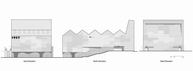 BIM Architecture | Yueyang County Third Middle School Wind and Rain Playground and Lecture Hall/SUP Simple Architecture Studio
