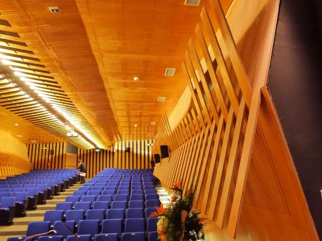 BIM Architecture | The winding ramps interweave and weave through the ever-changing spaces/Santo Tomas Academy