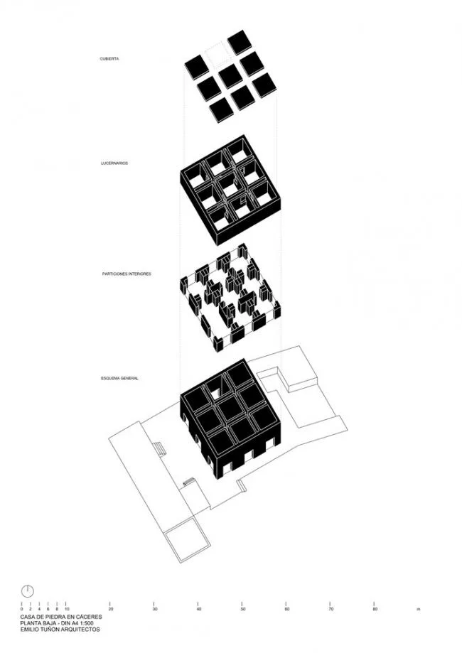 BIM Architecture | Cautious and Flexible: Caseres Stone Room/Tu ñó n Arquitectos