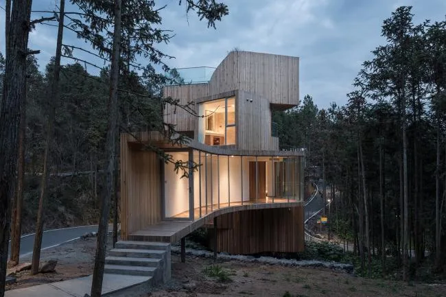 BIM Architecture | Natural Infiltration, Enjoying Unique * * * Experience - Qiyunshan Tree House/Bengo Studio