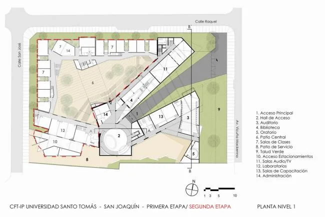 BIM Architecture | The winding ramps interweave and weave through the ever-changing spaces/Santo Tomas Academy