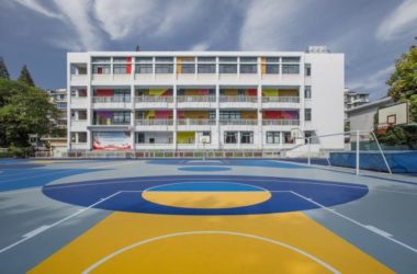 BIM Architecture: Transforming Pujia Primary School and Campus with the Dreamy Blue Playground by Metaphysics + Hangzhou Xiangdi-BIM WORLD