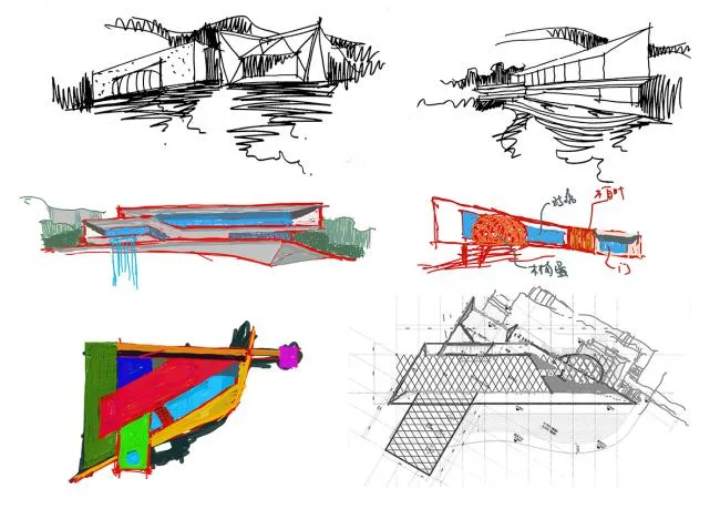 BIM Architecture | Cliff Top, Grid Space - Chongqing Yulin Mansion Art Center/Chengzhi Design
