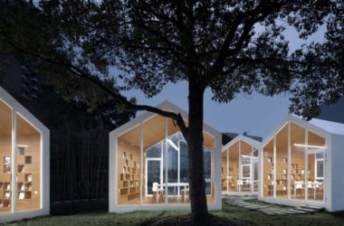 BIM Architecture: 80㎡ Campus Grass Map Library by Yuan Architects-BIM WORLD