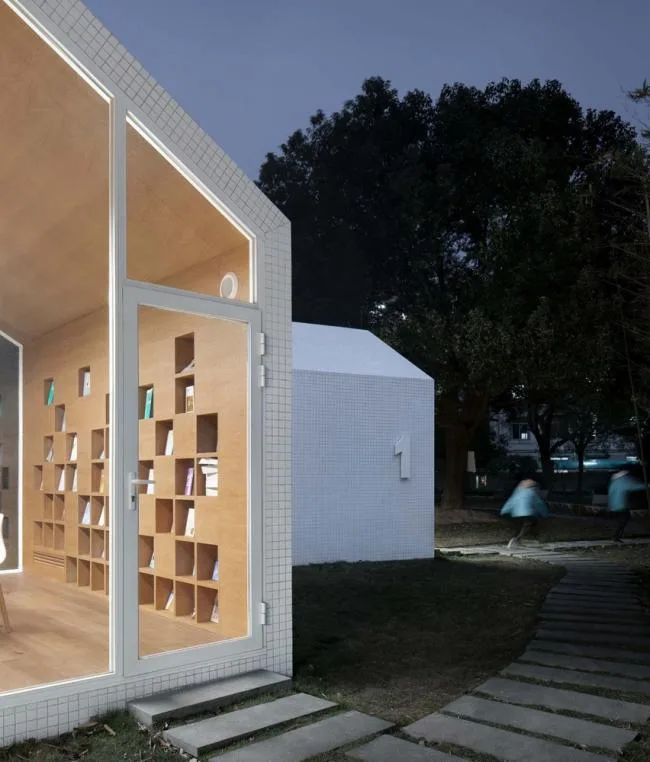 BIM Architecture | 80 ㎡ Campus Grass Map Library/Yuan Architects