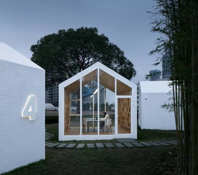 BIM Architecture | 80 ㎡ Campus Grass Map Library/Yuan Architects