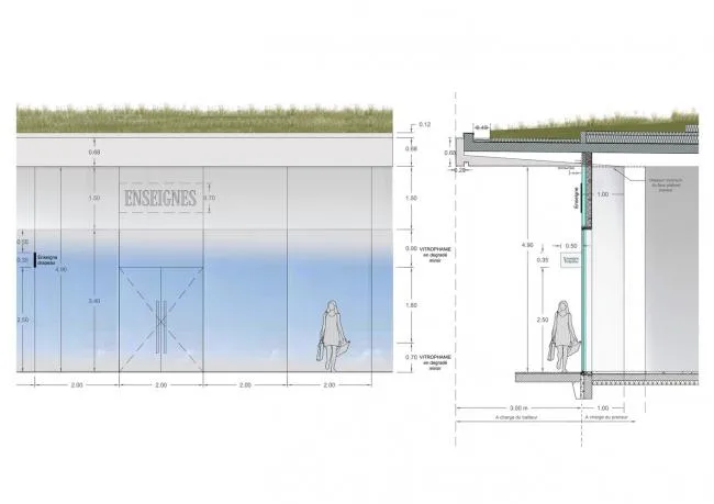 BIM Architecture | Lyon Outlets in France, white chambers form villages/Gianni Ranaulo Design