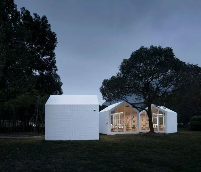 BIM Architecture | 80 ㎡ Campus Grass Map Library/Yuan Architects