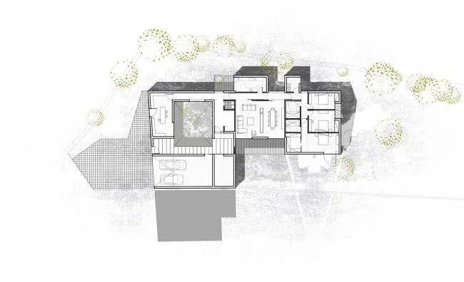 BIM Architecture | Extended Scenery, Tranquil Home/DRK. Architects