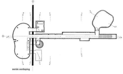 BIM Architecture | A Rebirth of Abandoned Design Years Later, a Stereoscopic Room Divided by a Giant Wall/Wall House 2
