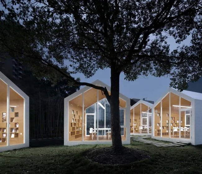 BIM Architecture | 80 ㎡ Campus Grass Map Library/Yuan Architects
