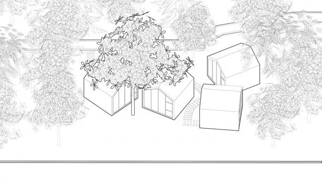 BIM Architecture | 80 ㎡ Campus Grass Map Library/Yuan Architects