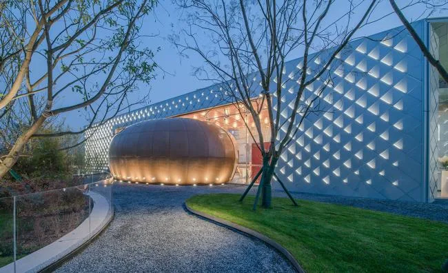 BIM Architecture | Cliff Top, Grid Space - Chongqing Yulin Mansion Art Center/Chengzhi Design
