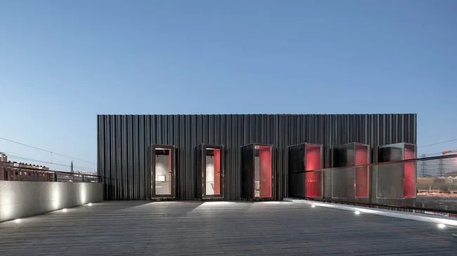 BIM Architecture | A Social Experiment for Car Enthusiasts, The Pit House Car Club/Building Up and Building Down Studio
