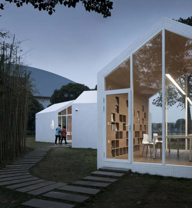 BIM Architecture | 80 ㎡ Campus Grass Map Library/Yuan Architects
