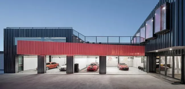 BIM Architecture | A Social Experiment for Car Enthusiasts, The Pit House Car Club/Building Up and Building Down Studio