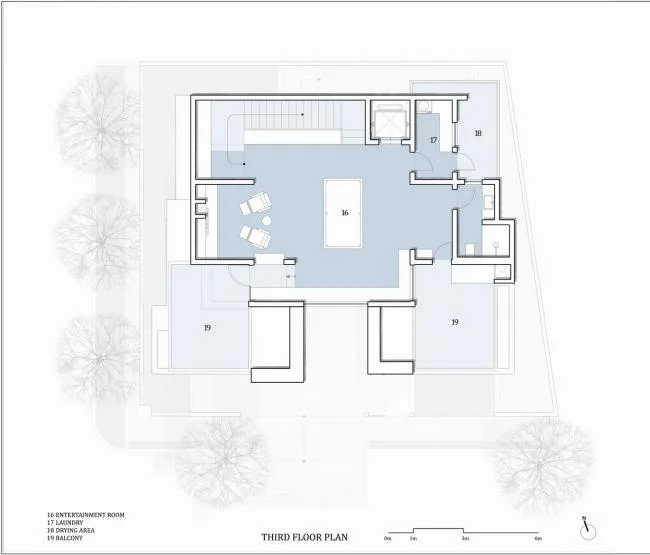 BIM Architecture | Concave and Irregular, Breaking Order: RL Room/SDeG in Bangalore