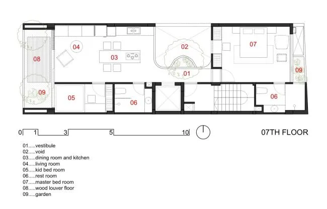 BIM Architecture | Vertical Flower Garden Room Smiling in the Wind/H2