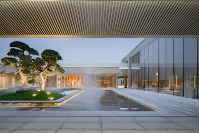 BIM Architecture | Green Pine and Cypress, Mirror Water Courtyard: Chongqing Vanke Emerald Park/Shanghai Riqing Architectural Design