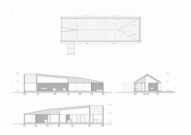 BIM Architecture | Red Hut on Village Grassland: PH2 Room/DX Arquitectos
