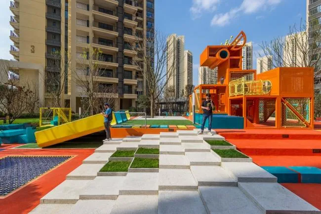 BIM Architecture | Colorful Pixel Paradise/100 Architects