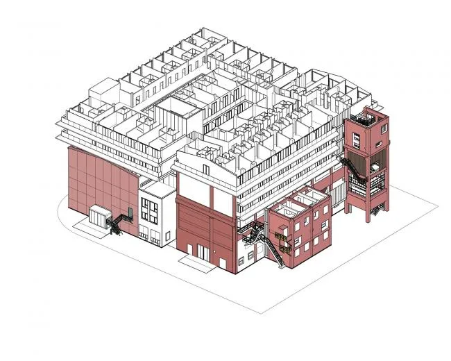 BIM Architecture | Beijing Shougang Construction House Intelligent Selection Muri Hotel "Cangge"/China Academy of Architectural Design&Research Co., Ltd