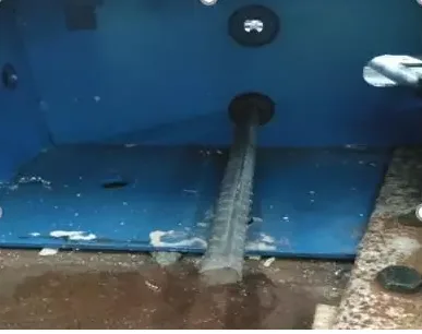 Holes for Protruding Steel Bars on the Template