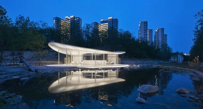 BIM Architecture | White Cool Hat on Sand Shore: Anaya Cafe/Odd