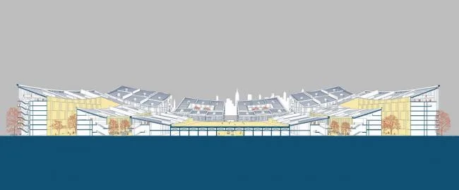 BIM Architecture | Rooftop Stadium in Urban Communities/Li Yueqi