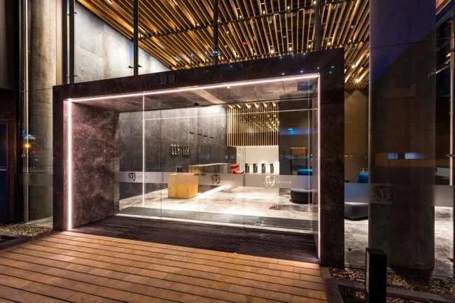 BIM Architecture | CORTEZZA Building, Wood Stone Dialogue with Nature/TERRANUM