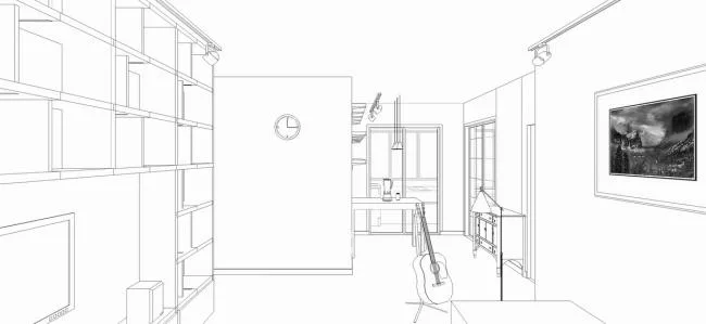 BIM Architecture | Fanghua; Daily Life in the Grid Wall of Home - Architect's Home/Jin Chao, Yan Luhong