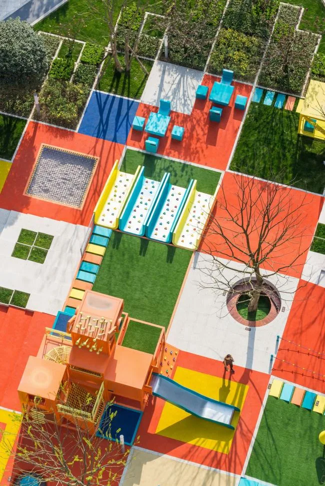 BIM Architecture | Colorful Pixel Paradise/100 Architects