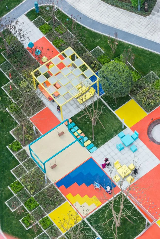 BIM Architecture | Colorful Pixel Paradise/100 Architects
