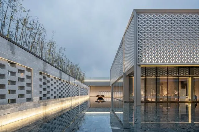 BIM Architecture | Green Pine and Cypress, Mirror Water Courtyard: Chongqing Vanke Emerald Park/Shanghai Riqing Architectural Design