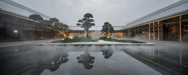 BIM Architecture | Green Pine and Cypress, Mirror Water Courtyard: Chongqing Vanke Emerald Park/Shanghai Riqing Architectural Design