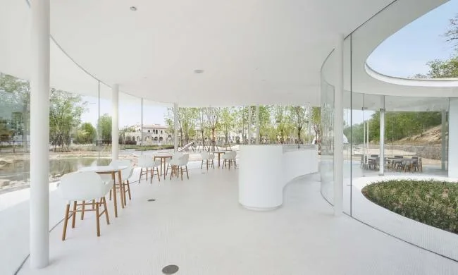 BIM Architecture | White Cool Hat on Sand Shore: Anaya Cafe/Odd