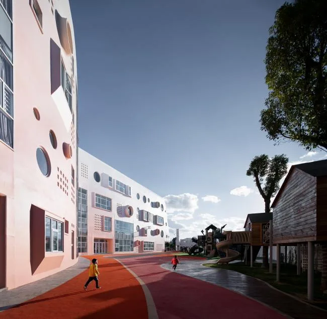 BIM Architecture | A Touchable Utopia, a Realizable Fantasy Country - Candy Fantasy Garden/Xi'an Dika Kindergarten Design Center