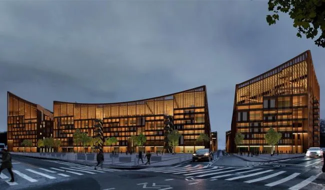 BIM Architecture | Rooftop Stadium in Urban Communities/Li Yueqi