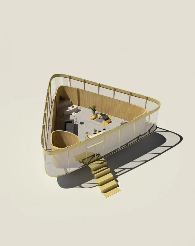 BIM Architecture | Reverse Rooftop Pool Pavilion/Anti Reality