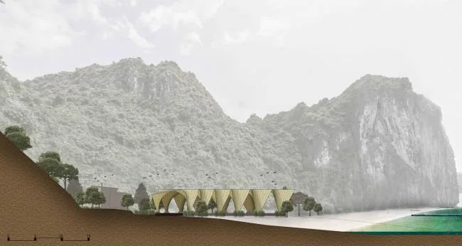 BIM Architecture | Looking at the Sun from a Distance, Sand Shore and Ship Owner, Vietnam Langham Bay Bamboo Resort Hotel/Wu Chongyi Architectural Firm
