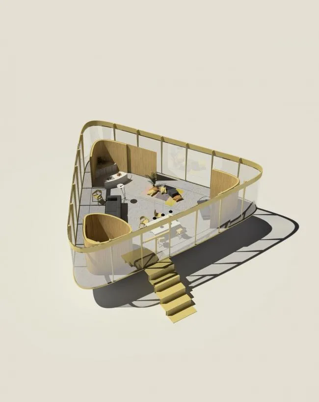 BIM Architecture | Reverse Rooftop Pool Pavilion/Anti Reality