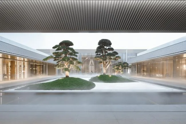 BIM Architecture | Green Pine and Cypress, Mirror Water Courtyard: Chongqing Vanke Emerald Park/Shanghai Riqing Architectural Design