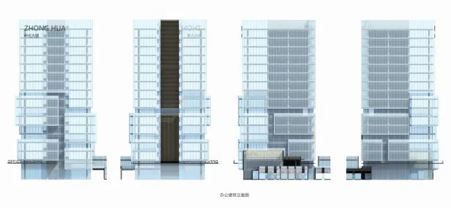 BIM Architecture | Courtyard in the City - Guangzhou Nansha Jinmao Bay Complex/Botao Design