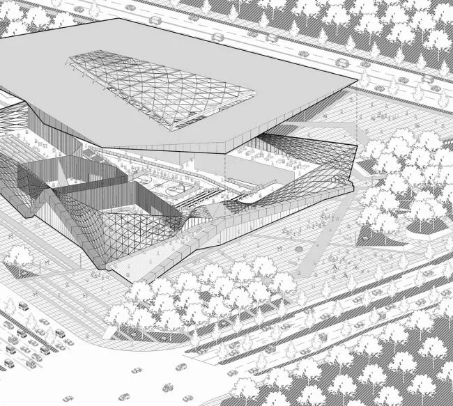 BIM Architecture | Dynamic Energy Box: Yangzhou Southern New City Sports Park/Botao Design
