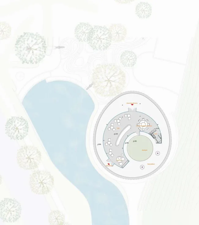 BIM Architecture | White Cool Hat on Sand Shore: Anaya Cafe/Odd