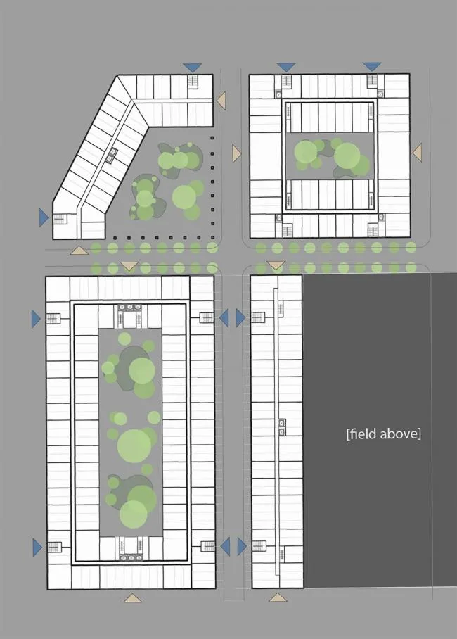 BIM Architecture | Rooftop Stadium in Urban Communities/Li Yueqi